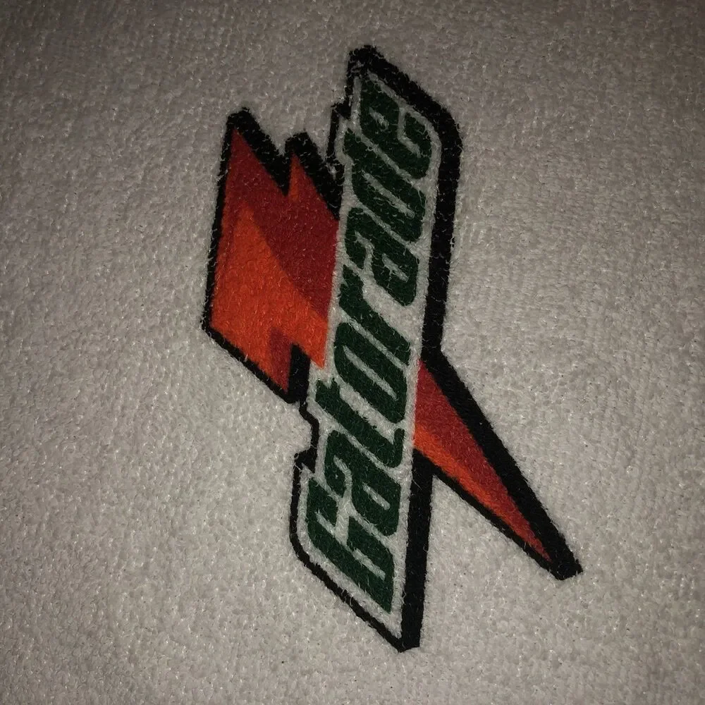 Vintage Gatorade Sideline Bench Golf Towel 42x21.5  USA Sports Drink Promo
